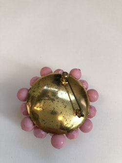 BROSCH, plast, metall, vintage, 1960-tal