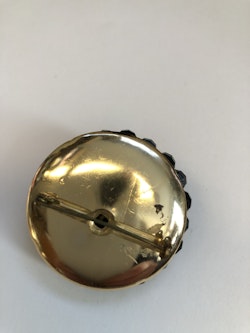BROSCH, plast, metall, vintage, 1960-tal