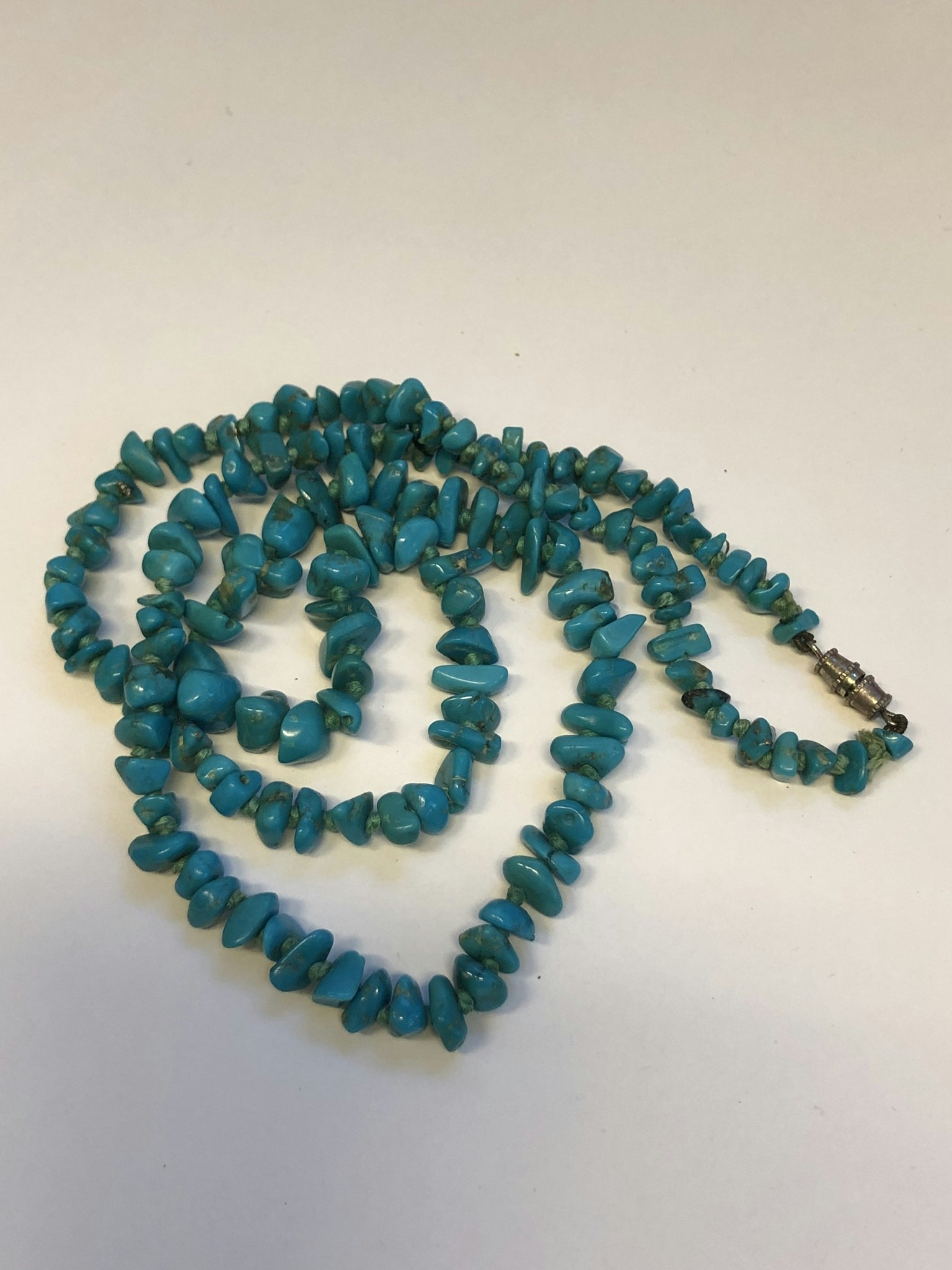 HALSBAND, turkoser, Stenmaterial, Vintage 1900-tal