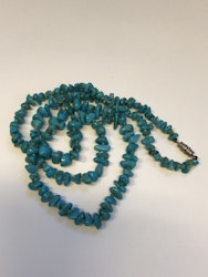 HALSBAND, turkoser, Stenmaterial, Vintage 1900-tal