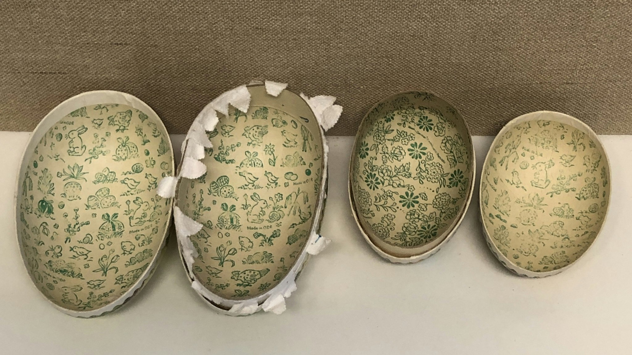 Copy EASTER EGG 2 pcs. paper, second quarter of the 20th century.