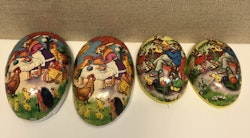 EASTER EGGS 2 pcs. paper, mid 20th century.