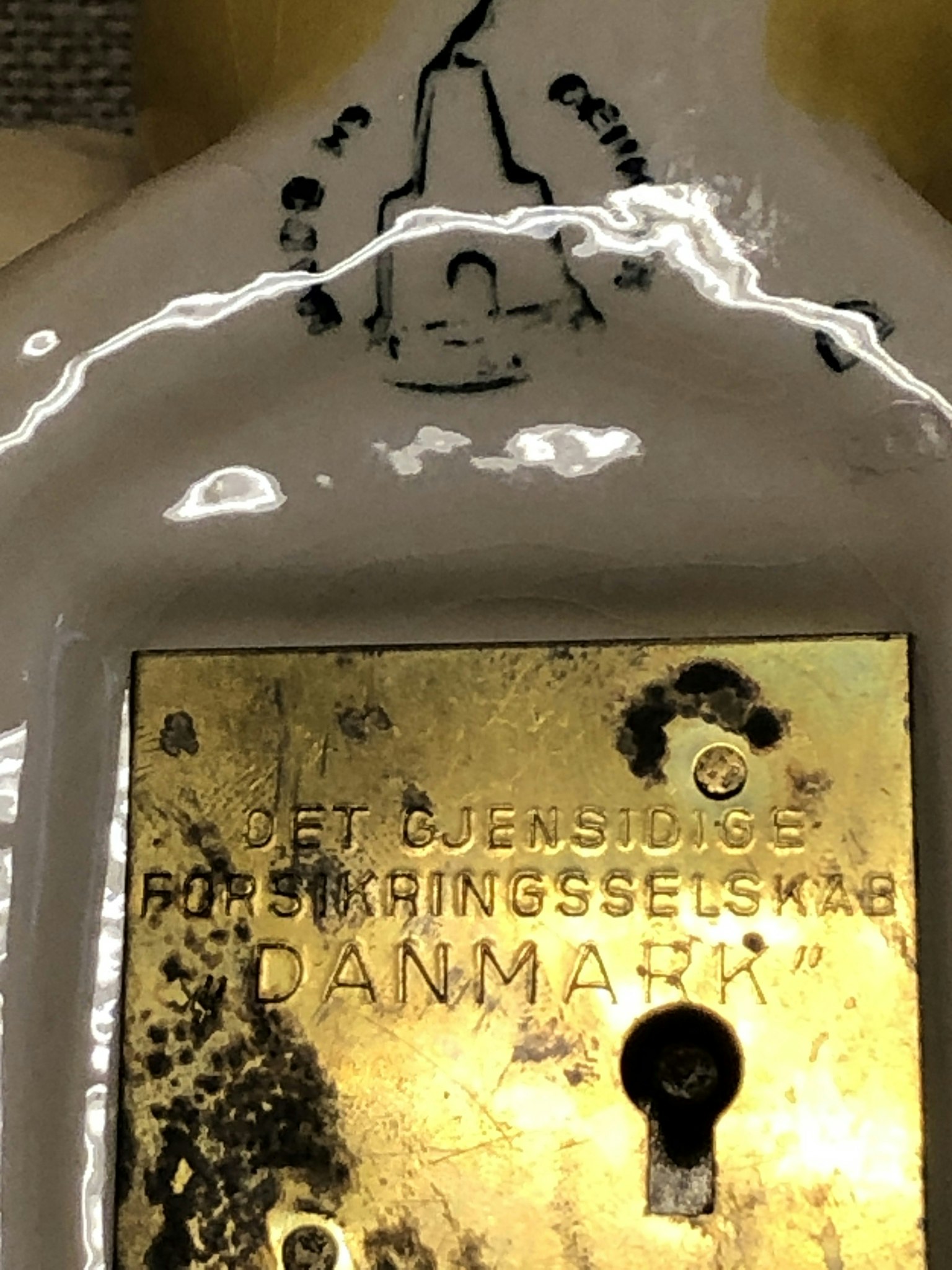 SPARBÖSSA, porslin, "Höna", Knabstrup, Danmark.