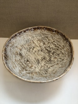 TRÄSKÅL, bemålad, allmoge, 1800-talets första hälft.
