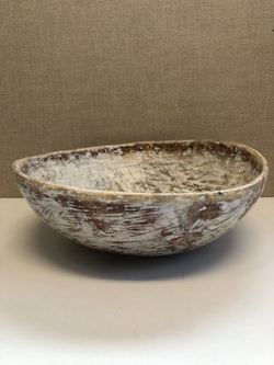 TRÄSKÅL, bemålad, allmoge, 1800-talets första hälft.