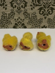 EASTER CHICKENS 3 pcs. plasticine, 1900s.
