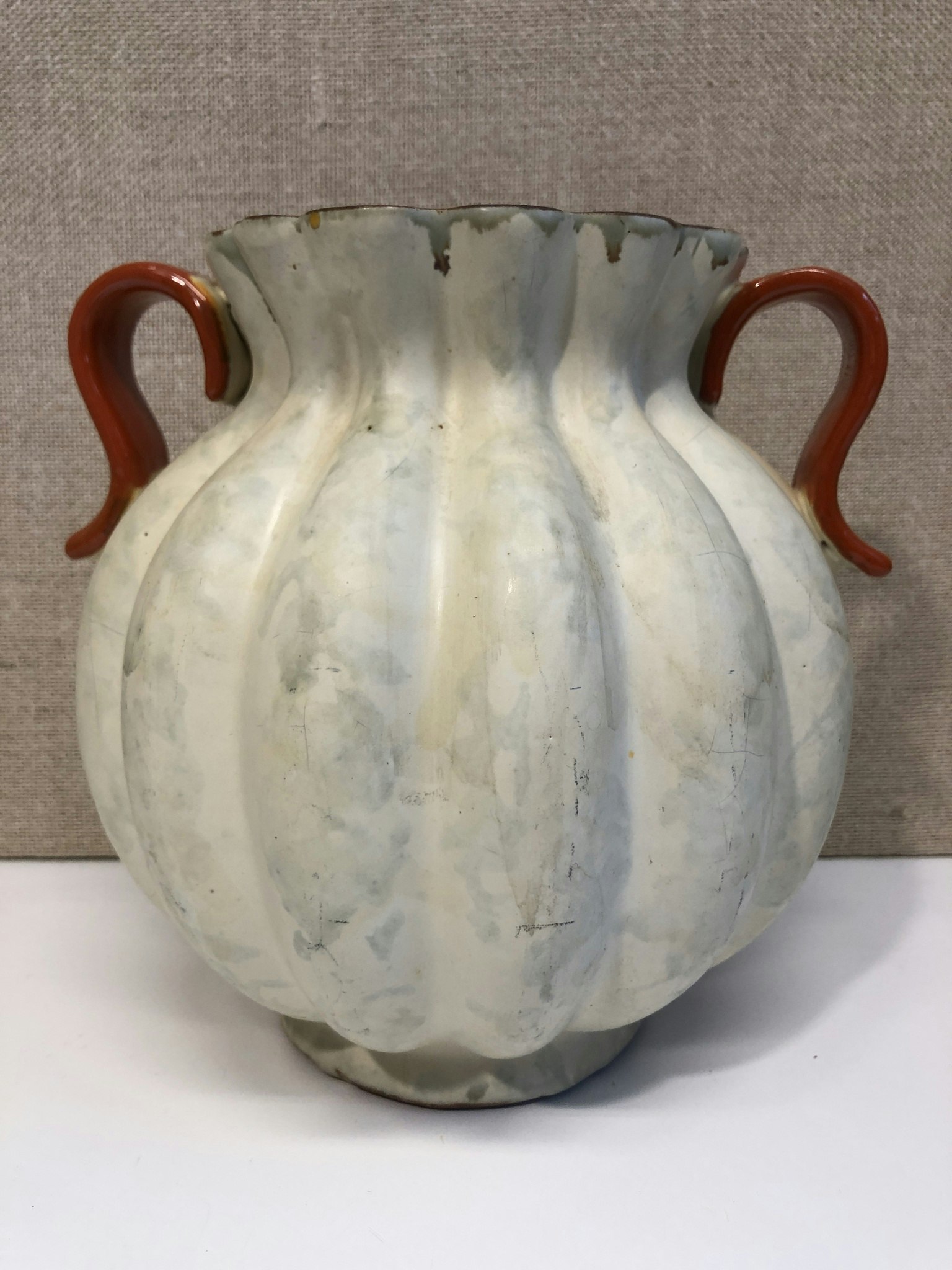 HAND VASE, ceramic, Ekeby, 1930s/40s.