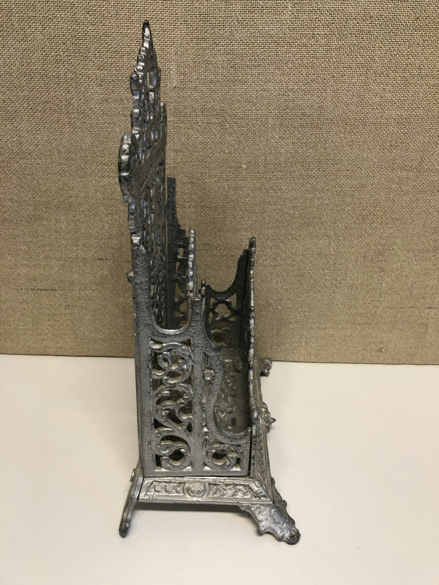 LETTER STAND, cast iron, 1900s.