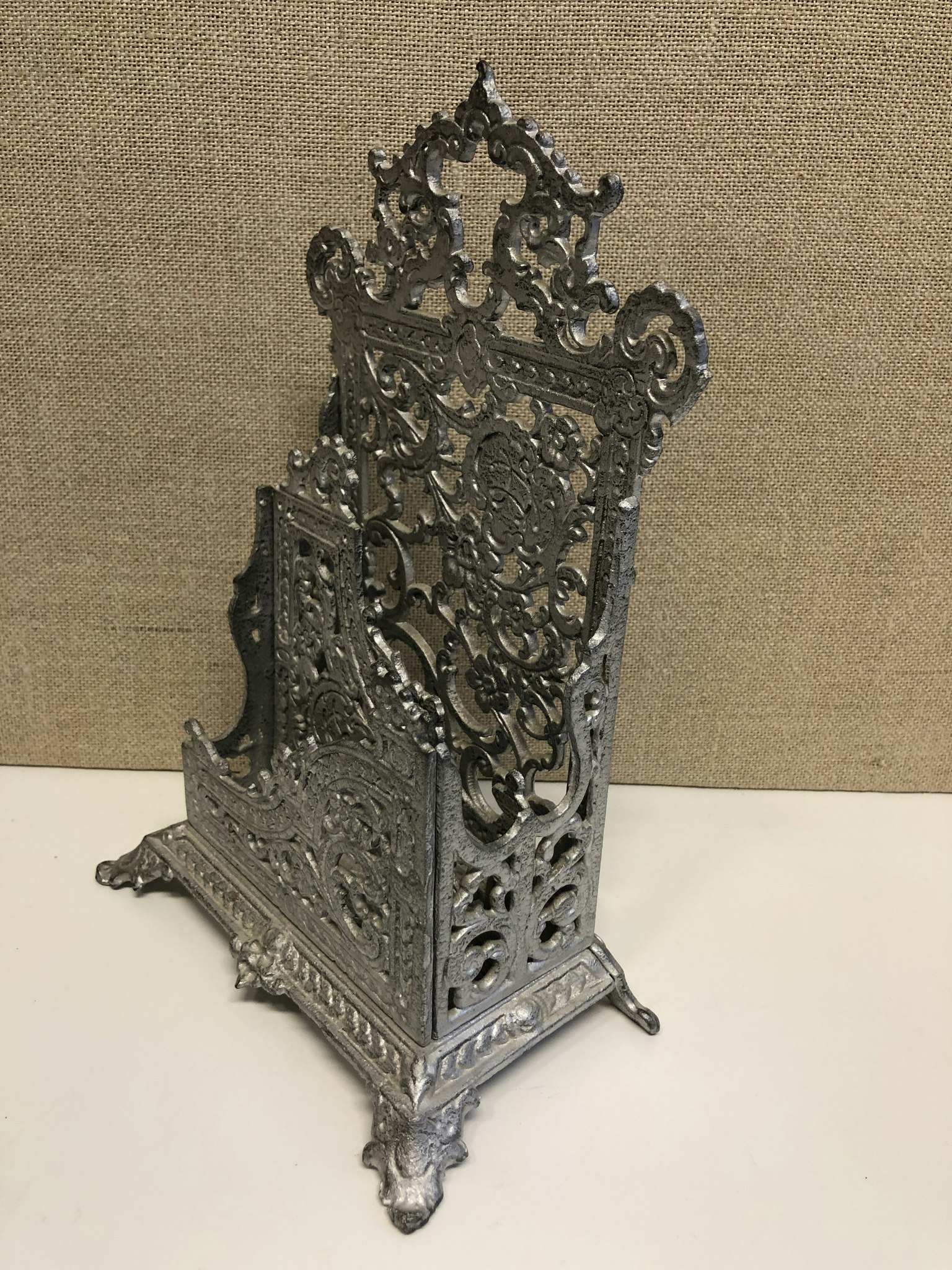 LETTER STAND, cast iron, 1900s.