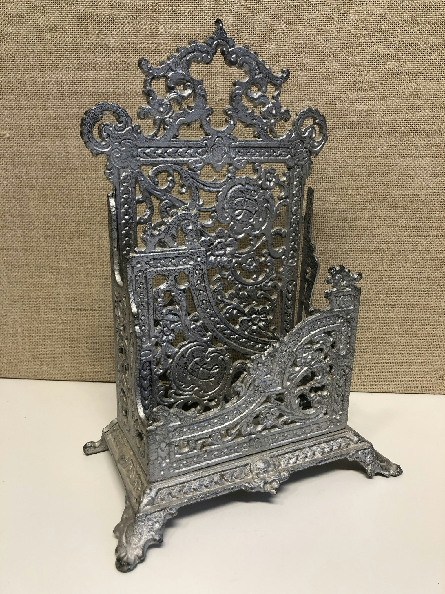 LETTER STAND, cast iron, 1900s.