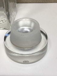 CARAFF, glass, second half of the 20th century.