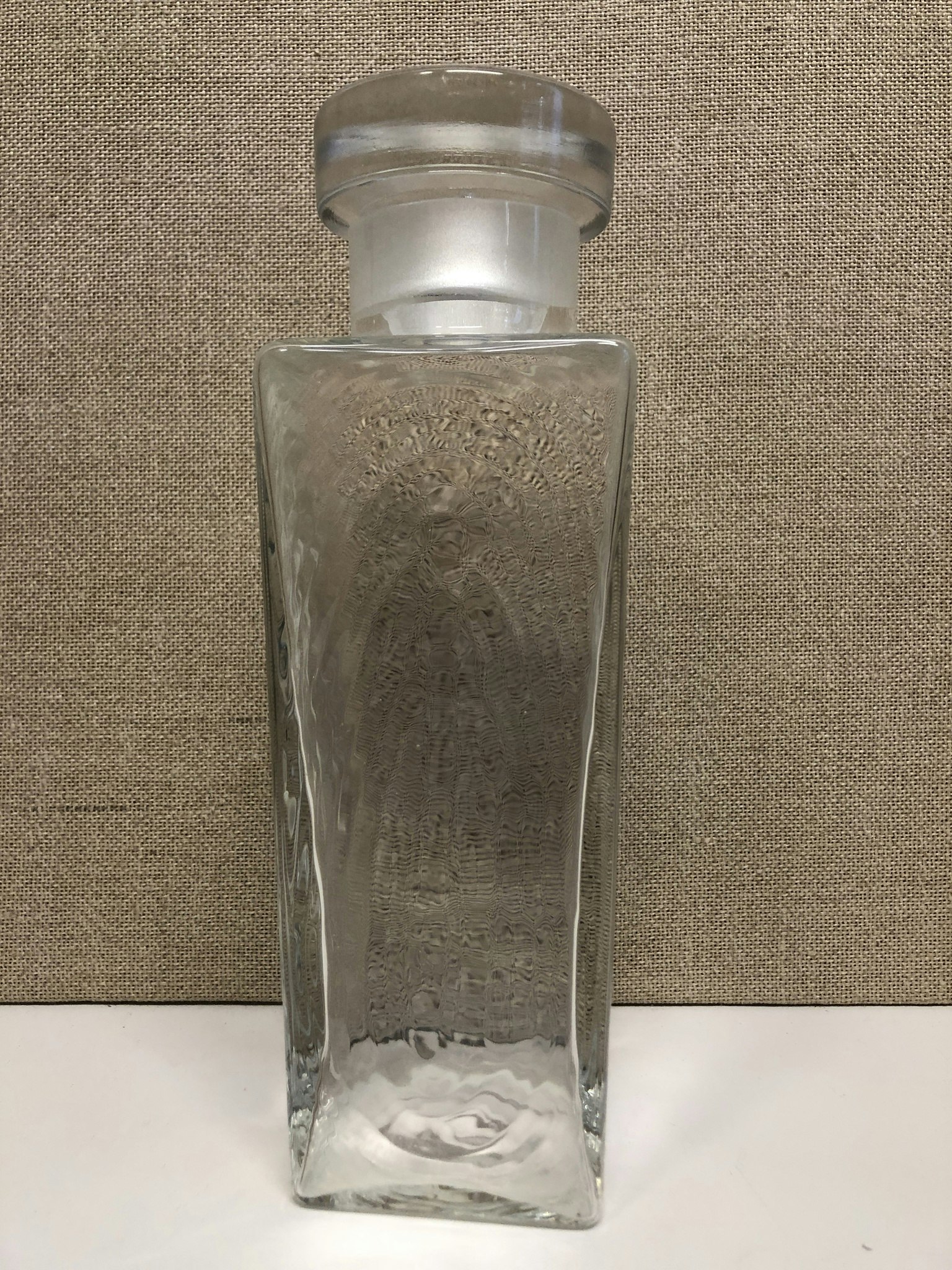 CARAFF, glass, second half of the 20th century.