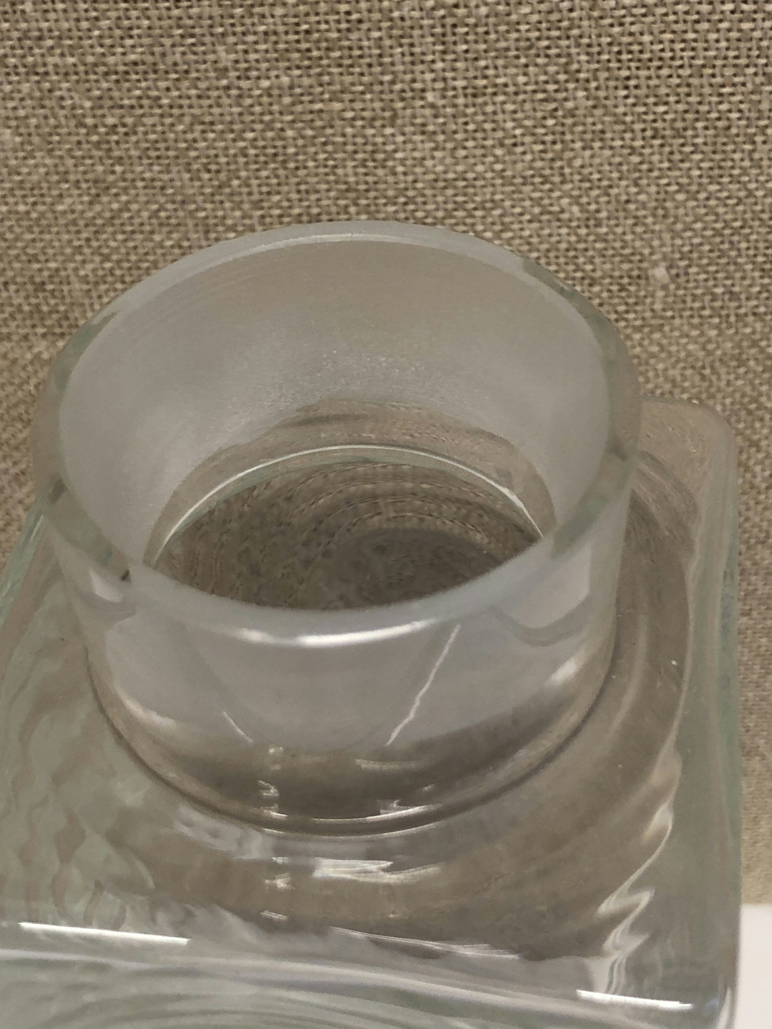 CARAFF, glass, second half of the 20th century.