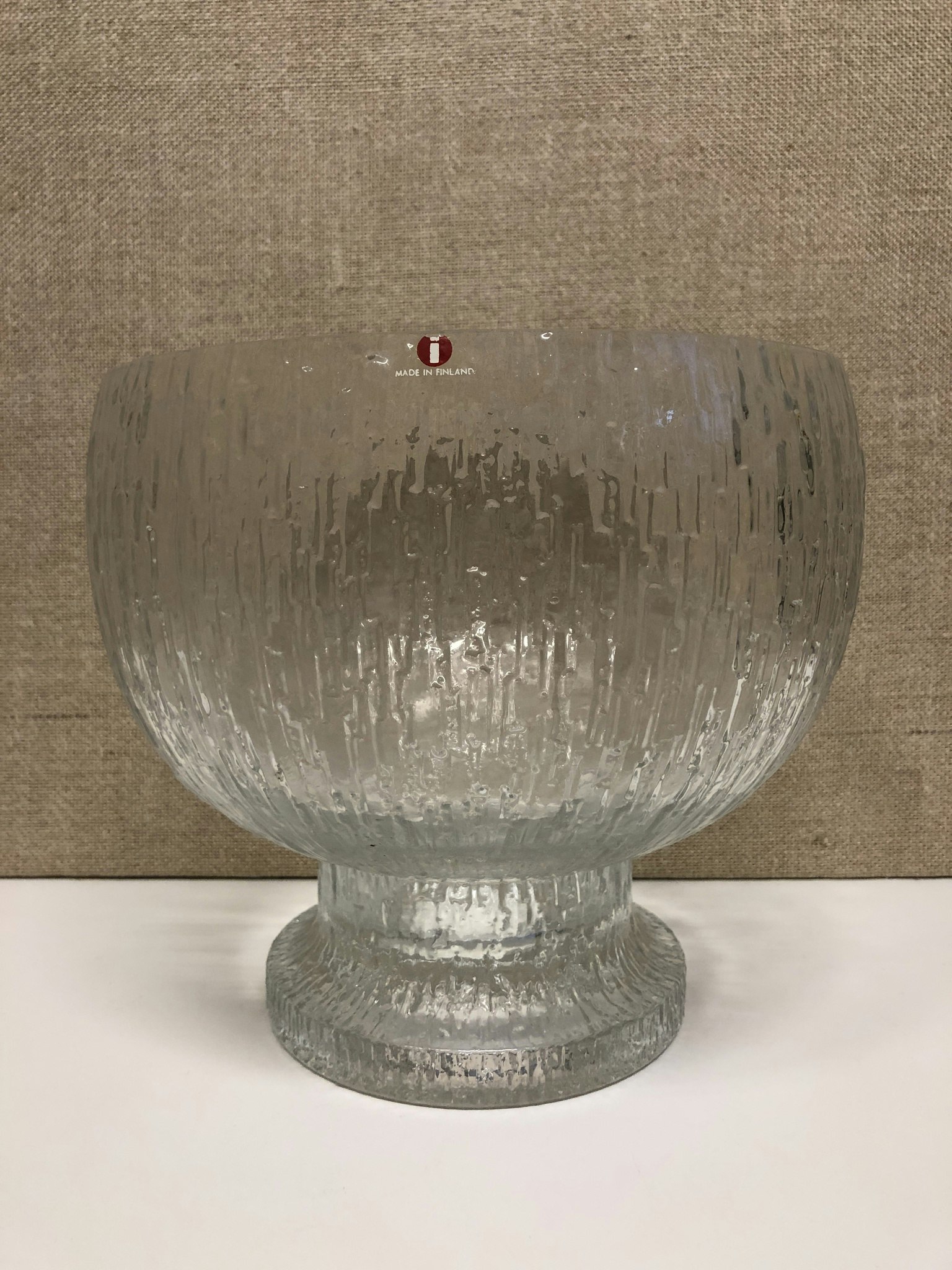 TIMO SARPANEVA. Bowl, glass, "Kekkerit", Iittala.
