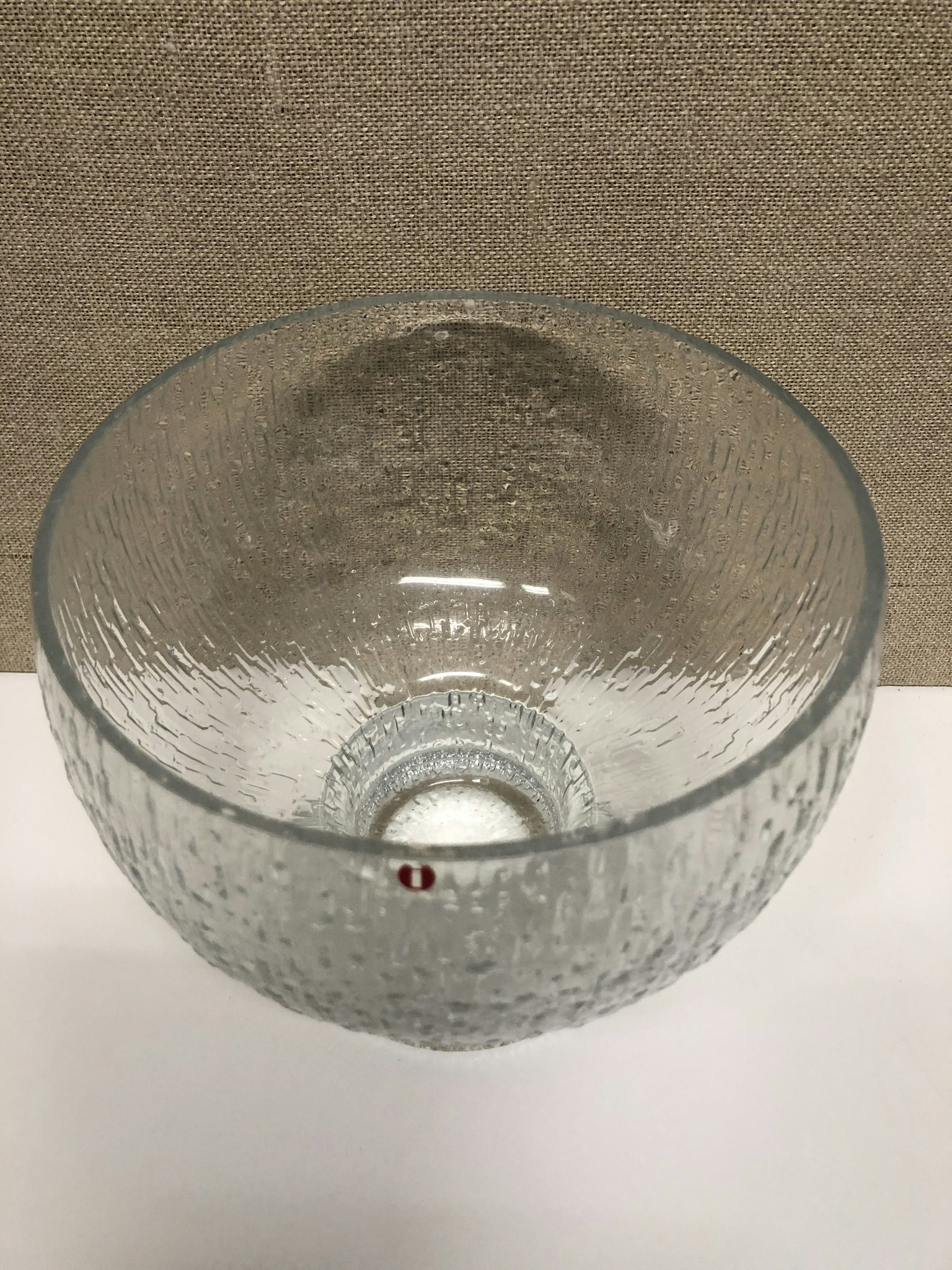 TIMO SARPANEVA. Bowl, glass, "Kekkerit", Iittala.