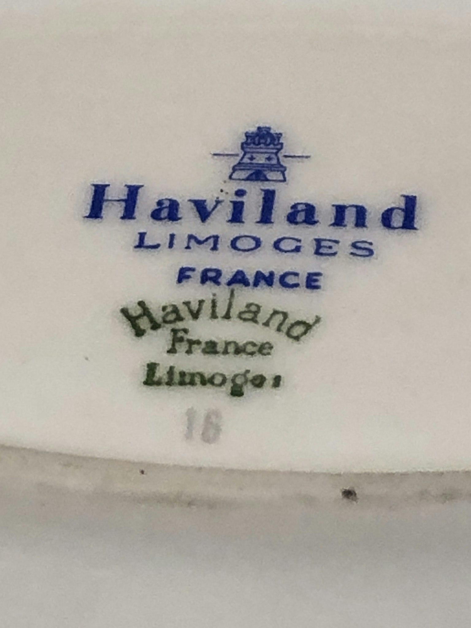FAT, porslin, Haviland Limoges, France, 1900-talets andra hälft.