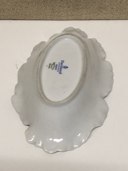 DISH, porcelain, Haviland Limoges, France, second half of the 20th century.