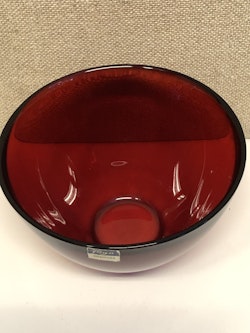 SVEN PALMQVIST. Skål, glas, "Fuga", Orrefors, 1900-talets andra hälft.