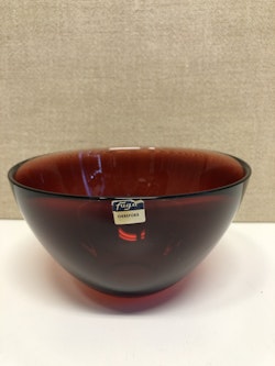 SVEN PALMQVIST. Skål, glas, "Fuga", Orrefors, 1900-talets andra hälft.