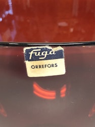 SVEN PALMQVIST. Bowl, glass, "Fuga", Orrefors, second half of the 20th century.