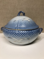 TERRIN WITH LID, porcelain, "The Seagull", Fanny Garde, Bing & Grondahl, Denmark.