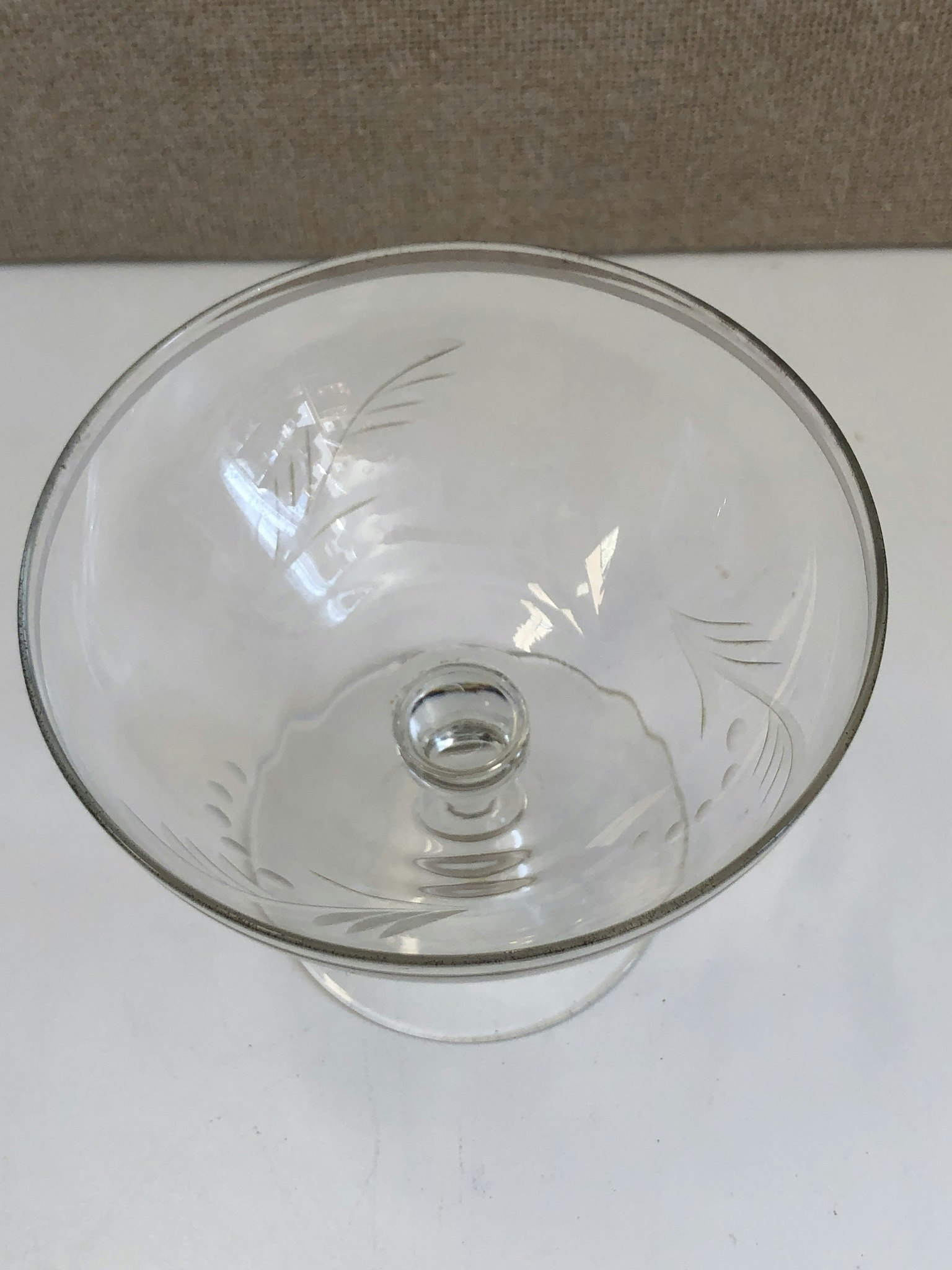 CHAMPAGNEKUPOR, glas, 1900-talets första hälft.