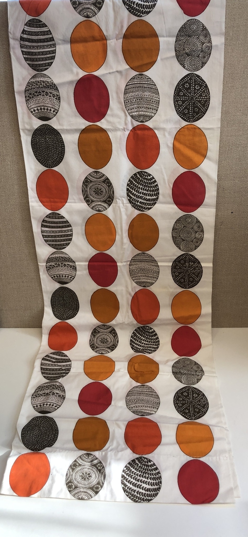 ERNA GISLEV, gardiner 2 längder, "glad påsk", 1964