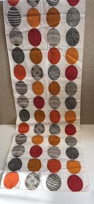 ERNA GISLEV, gardiner 2 längder, "glad påsk", 1964
