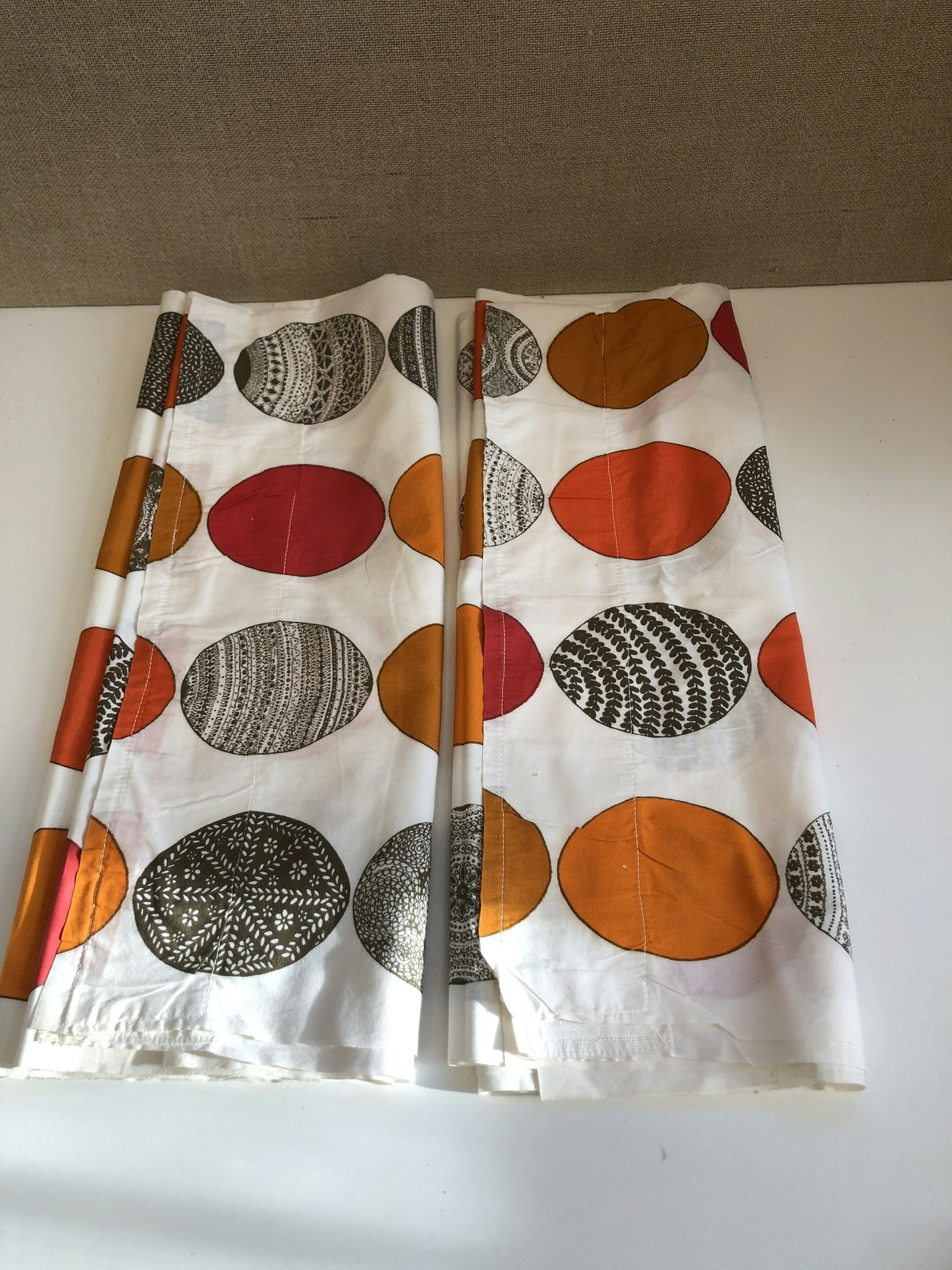 ERNA GISLEV, gardiner 2 längder, "glad påsk", 1964