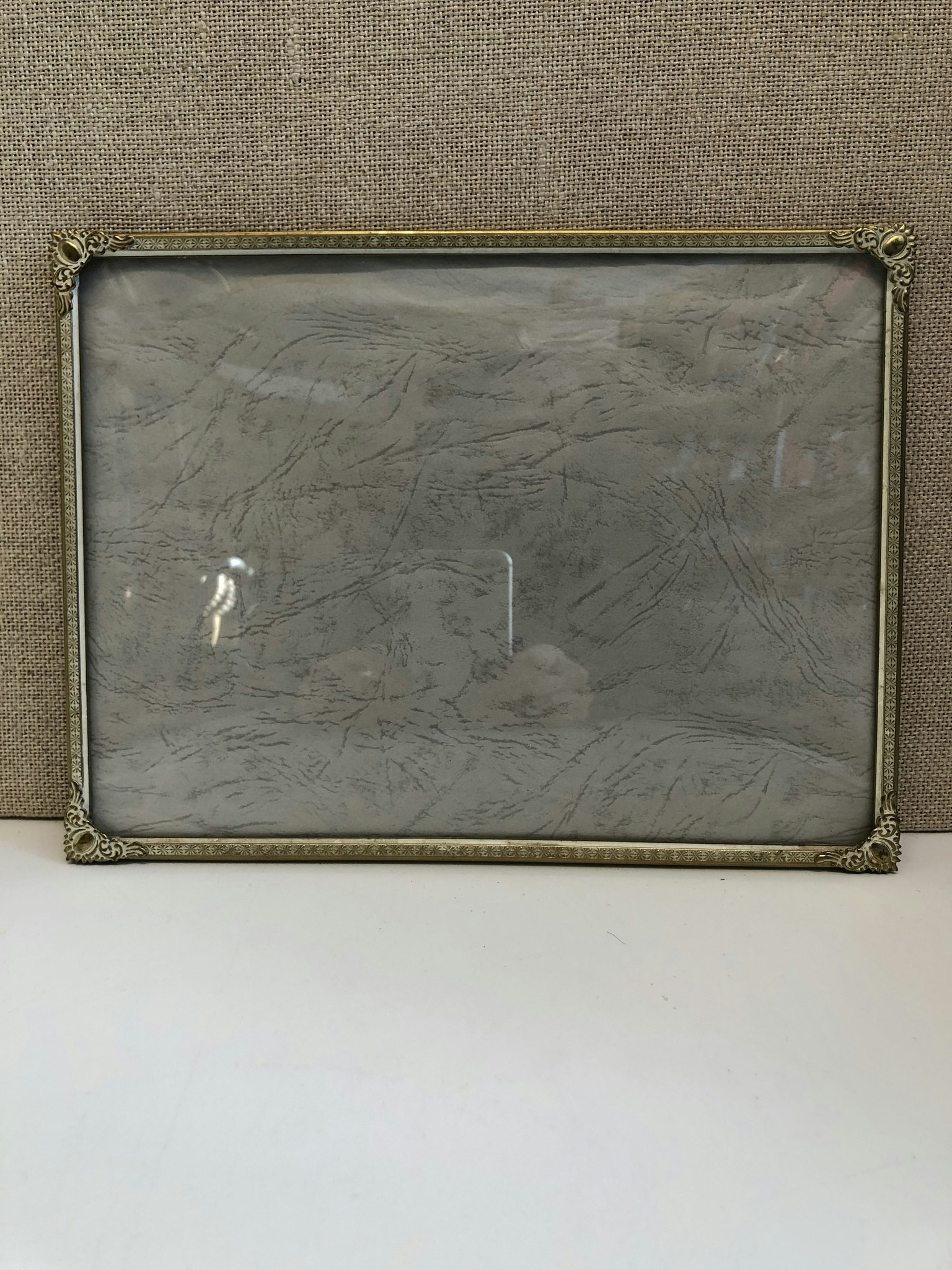 PHOTO FRAME, metal/glass, 1960s.