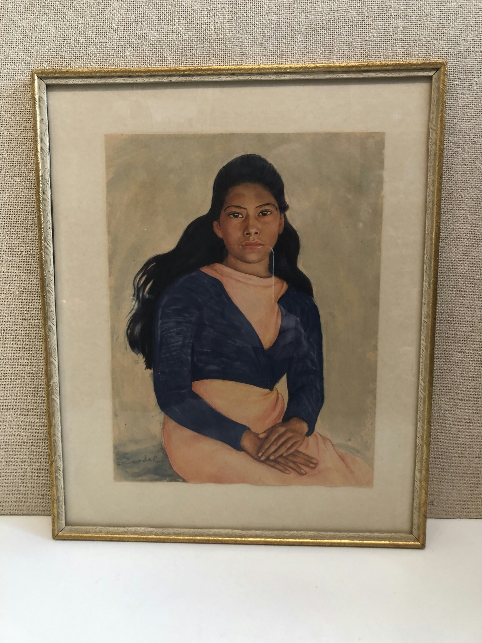 NILS DARDEL. Tryck, ung mexikanska, signerad i tryck.