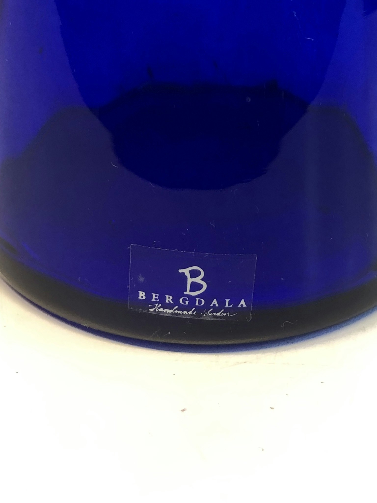 HYACINTH VASE, glass, Bergdala, Sweden.