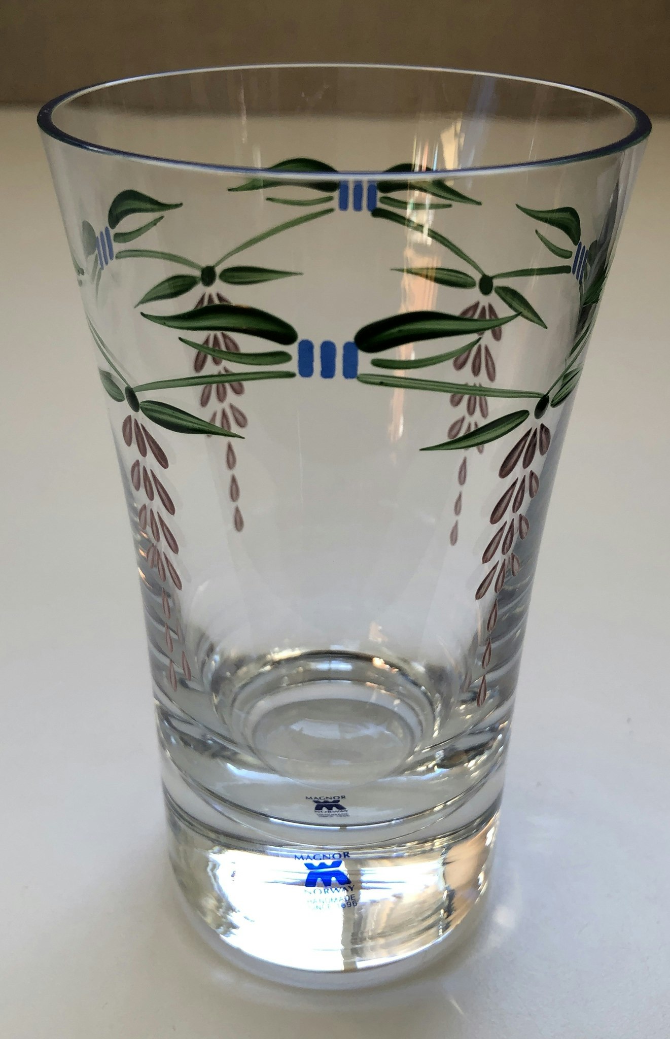 ÖL/VATTENGLAS, glas, Magnor Glassverk AS, Norge.