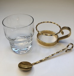 IRISH COFFEE/TEGLAS, metall/glas, 1900-talets slut.