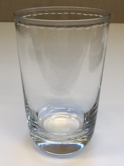 ELIS BERGH. Drinkglas, berg kristall, " Ekeberga Pärlbård, Kosta.