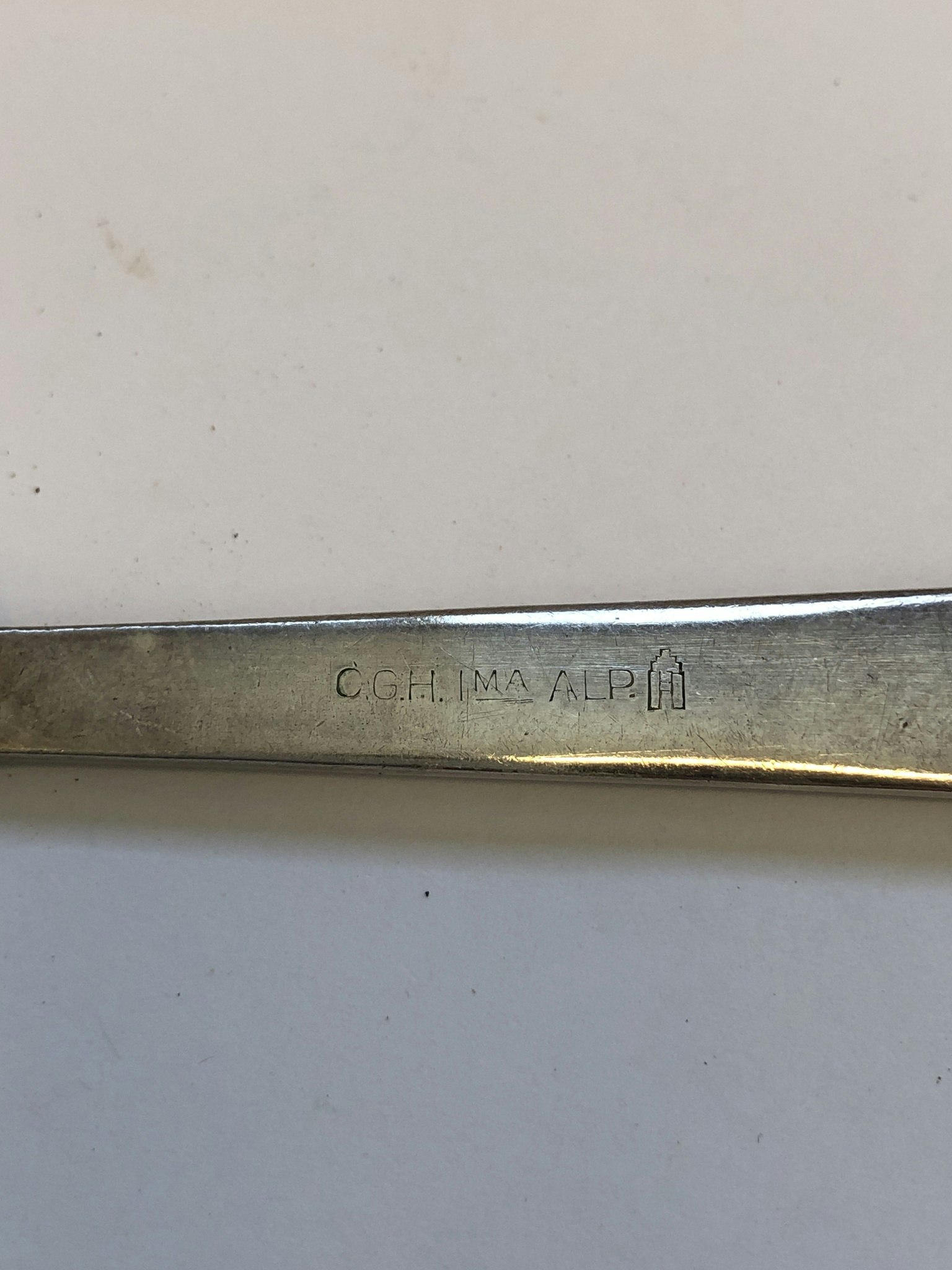 TESIL, nysilver alp, C.G. Hallberg, Stockholm, 1900-tal.