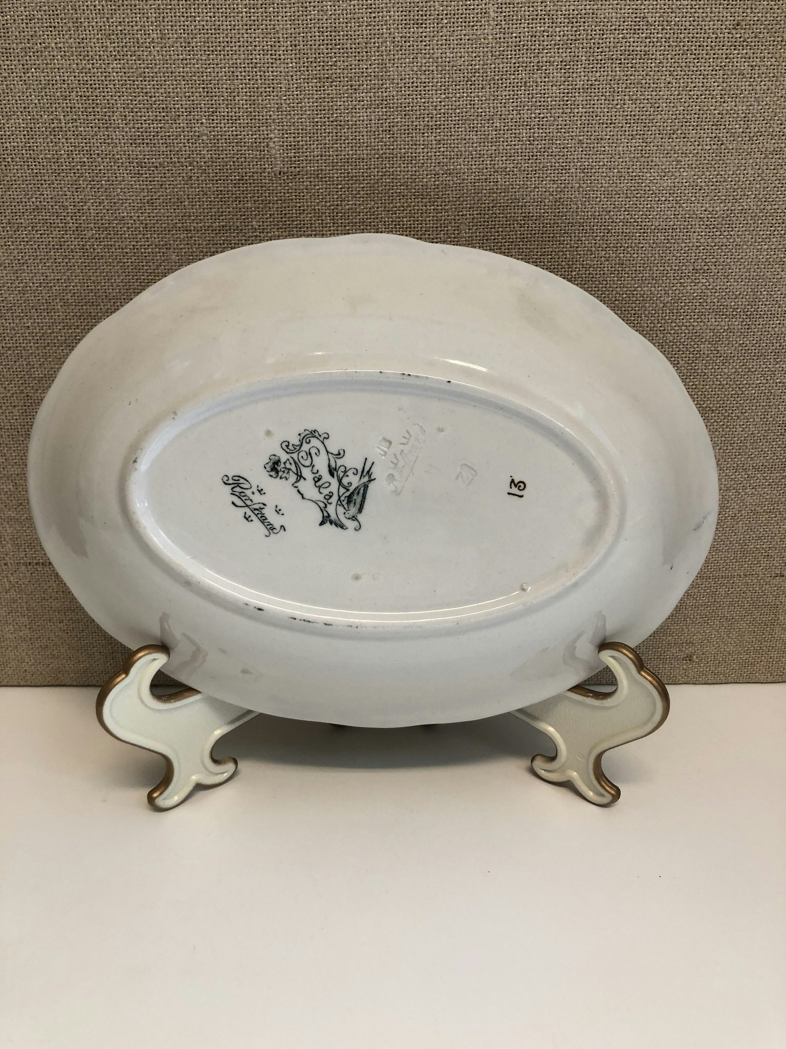SKÅL, porslin, "Svalan", Rörstrand, 1900-talets första del.