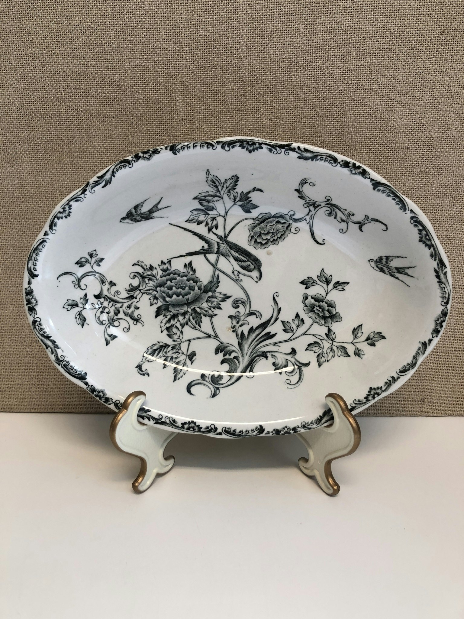 SKÅL, porslin, "Svalan", Rörstrand, 1900-talets första del.