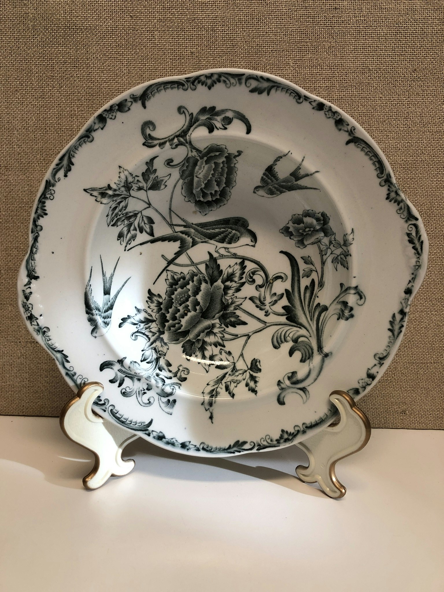 SKÅL, porslin, "Svalan", Rörstrand, 1900-talets första del.