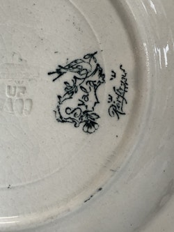 DEEP PLATE, porcelain, "Swalan", Rörstrand, first half of the 20th century.
