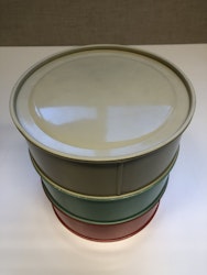 KAKBURKAR, "Triett" 3 delar, plåt, 1950/60-tal.