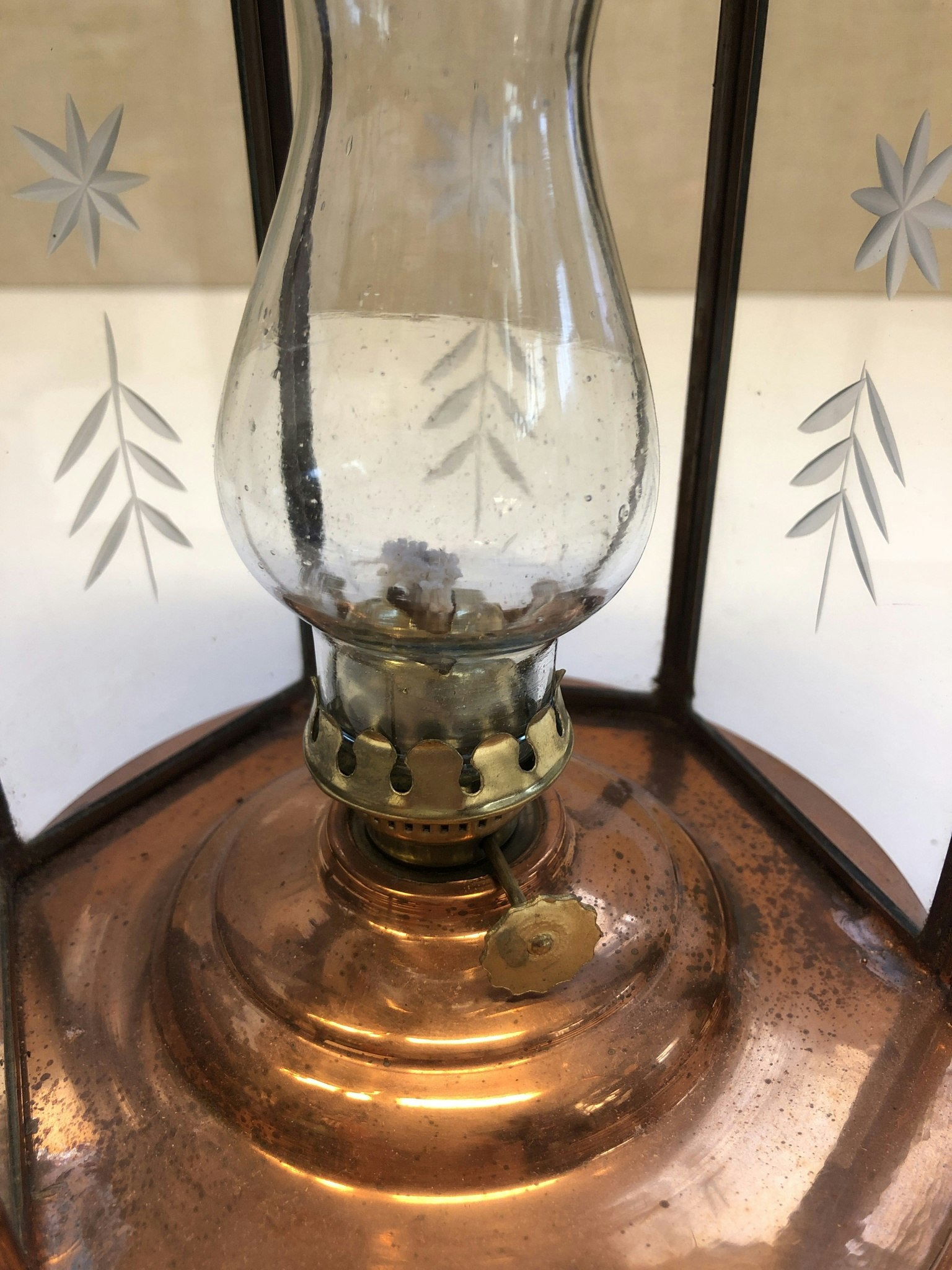 LJUSLYKTA, koppar/glas, 1900-talets andras hälft.