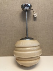 CEILING LAMP, metal/glass, Art Deco, 1920s/30s.