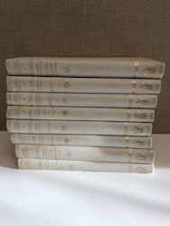 BOKBAND, 8 st. Svenska Litteraturens Pärlor, Åhlen & Holms boktryckeri, 1928.