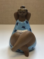 LISA LARSON. Figurin, stengods, "Emma", Gustavsberg.