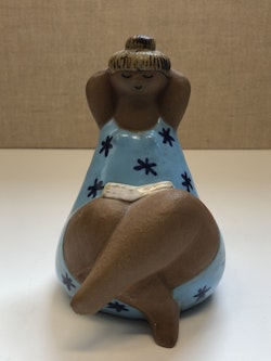 LISA LARSON. Figurin, stengods, "Emma", Gustavsberg.