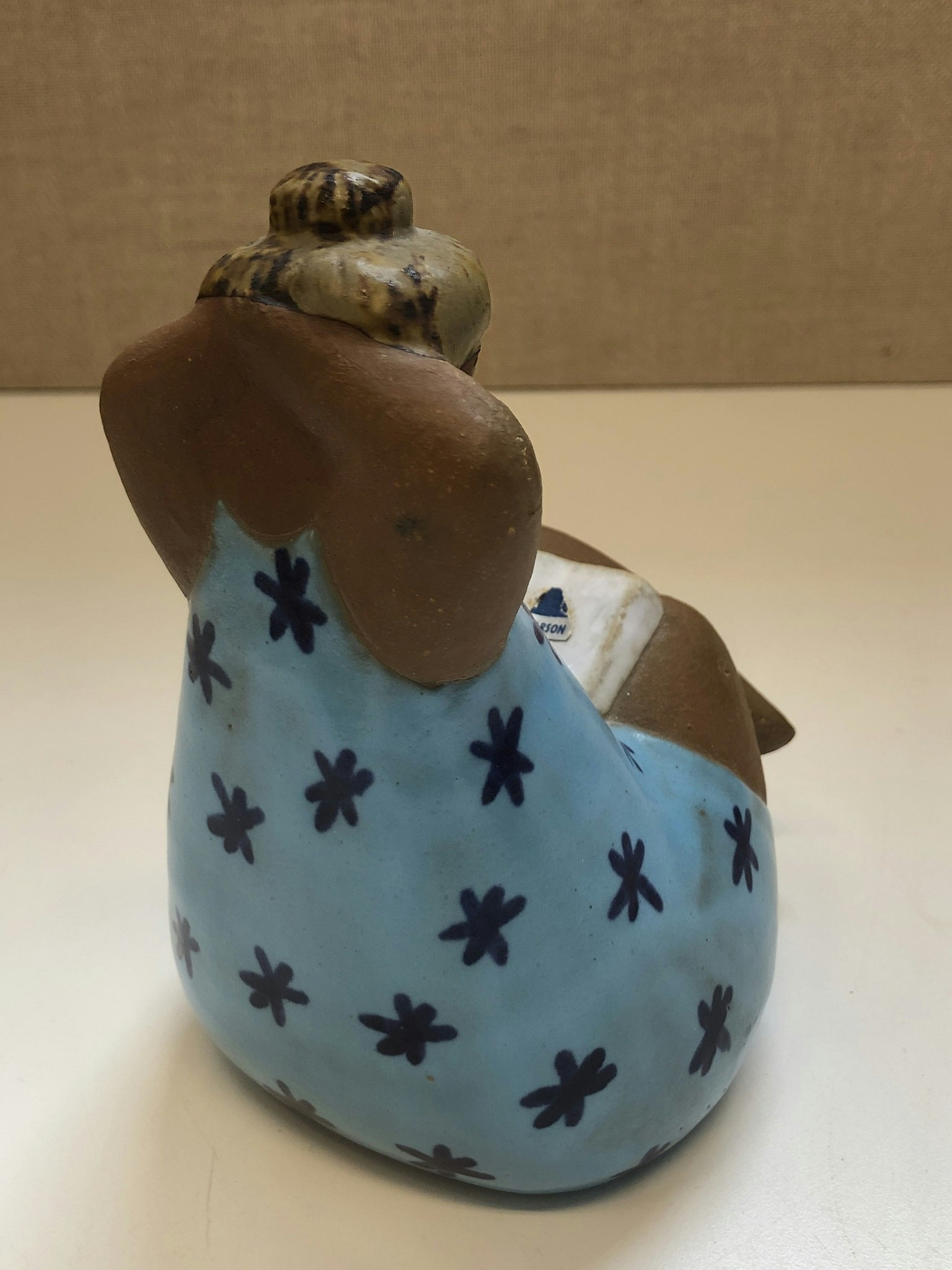 LISA LARSON. Figurin, stengods, "Emma", Gustavsberg.