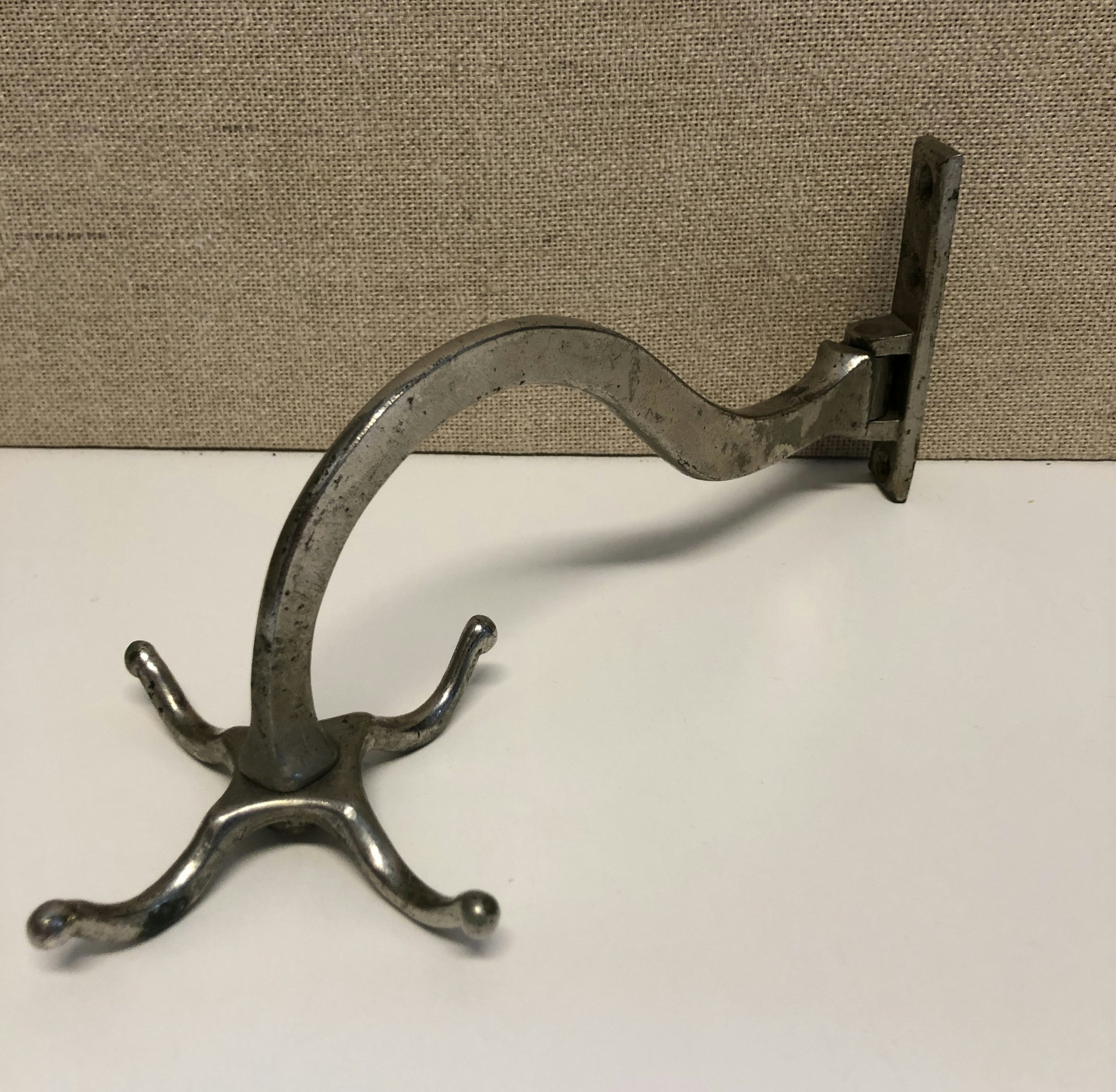 COAT HANGER, metal, "wall model", Nils Petter Lindeberg, Sundsvall, 18th/19th century.
