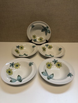 DESSERT BOWL 5 pcs. ironstone, Johnson Bros, England.