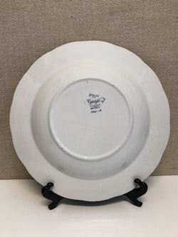 DEEP PLATE, porcelain, "Bengali blue", Rörstrand.